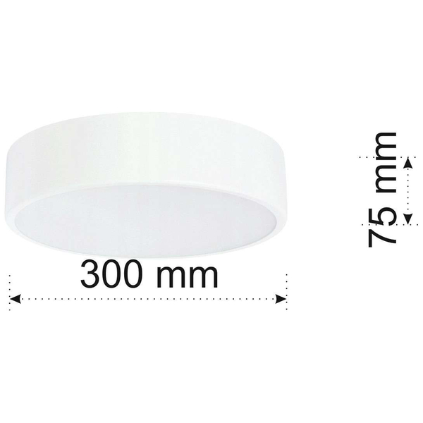 Plafon LAMPA sufitowa Cleo 137623689702 TEAM okrągła OPRAWA metalowa natynkowa biała