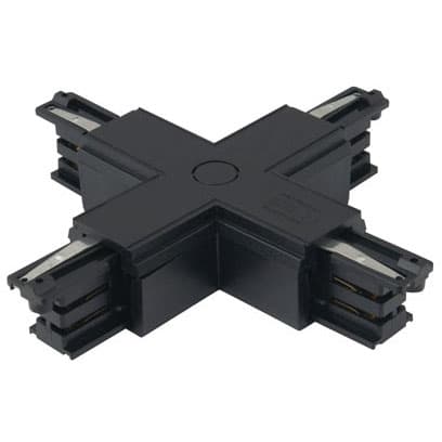 Łącznik do szyn typu "X" DOBAC MHT1-X-BK TRACK Maxlight czarny