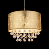 LAMPA wisząca AMY 15187H3 Globo okrągła OPRAWA abażurowa ZWIS z kryształkami glamour crystal złoty