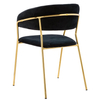 Eleganckie krzesło Margo KH121100121.74 King Home tapicerowane czarne