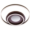 LAMPA sufitowa VEN MX55011/2L geometryczna OPRAWA plafon okrągły LED 100W 3000K-6000K pierścienie białe brązowe
