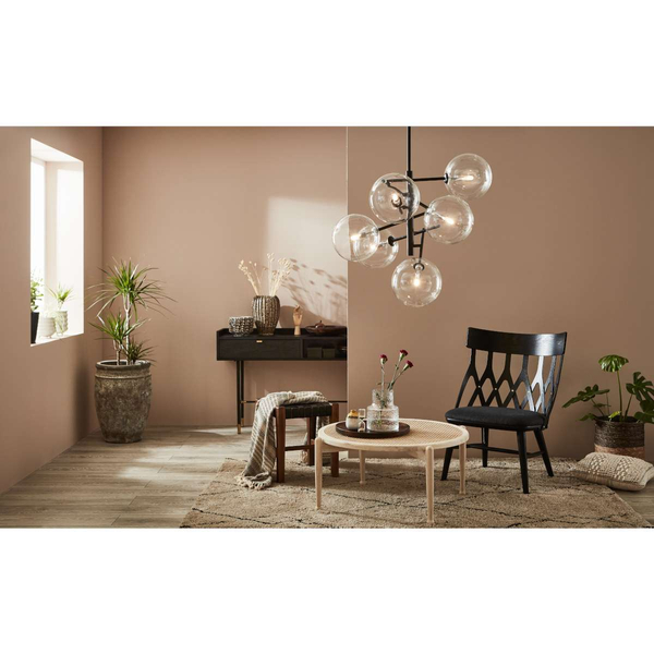 Wisząca LAMPA hygge ANDREW 107748 Markslojd szklana OPRAWA molekuły bubbles kule balls sticks czarne przezroczyste