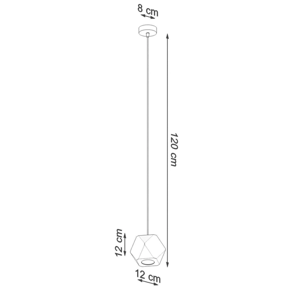 Wisząca lampa drewniana SL.1011 ekologiczna do sypialni
