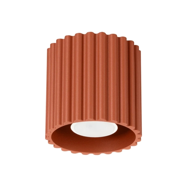 Lampa sufitowa ryflowana AURA ceglana SL.1799 tubka 1xGU10