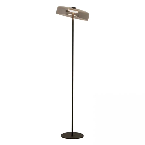 Szklana podłogowa lampa 23055 LED 15W 3000K stojąca czarny
