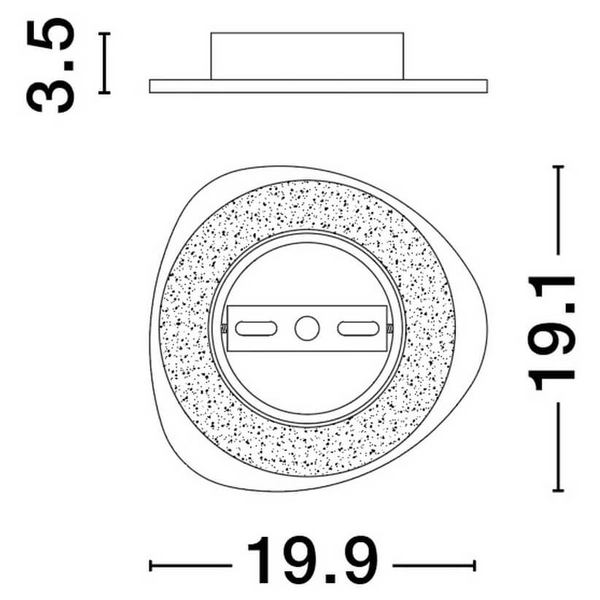 Nowoczesna lampa ścienna APURE LE44374 LED 8W 3000K biały