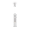 Szklana wisząca lampa tubka Dynamics MOD326PL-01W biała
