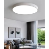 Okrągły plafon do salonu Abigali-MD1001-30-BW-W LED 20W 3000K biały