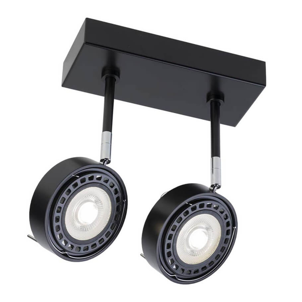 Plafon LAMPA sufitowa FUSSA 2219 Shilo metalowa OPRAWA reflektorowa SPOT regulowany jerry czarny