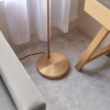 Lampa podłogowa z włącznikiem nożnym Karna 107528 mosiężna