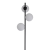 Lampa podłogowa czarna Dorado LP-002/3F BK Light Prestige mleczne kule do salonu