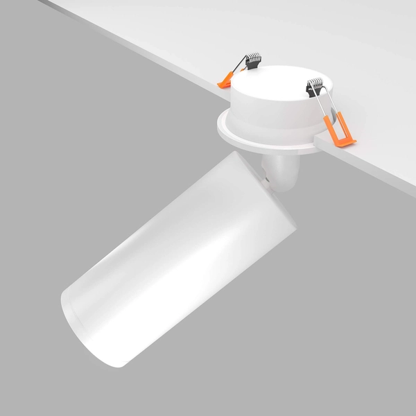 Punktowa lampa sufitowa Focus C018CL-01W z regulacją biała