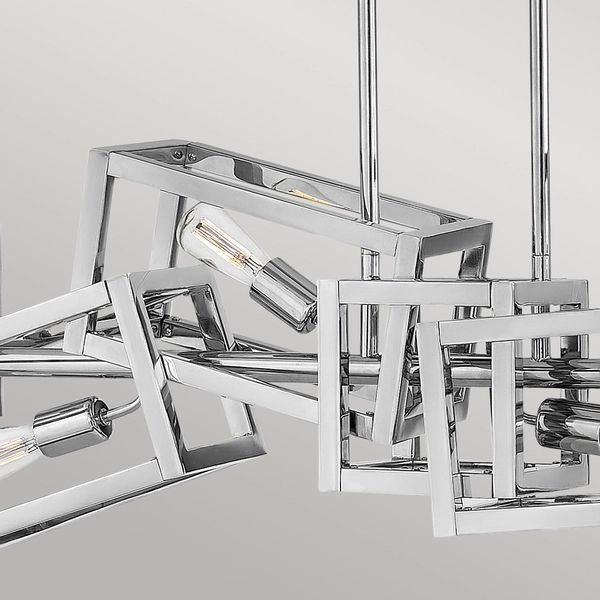 Metalowa wisząca lampa QN-ENSEMBLE6-PN loft nikiel