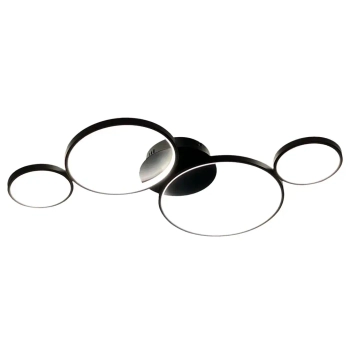 Lampa sufitowa pierścienie UNIVERSE ML1047 30W 4000K do salonu czarna