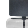 Abażurowa lampka na biurko Epiro TB-43648-BL-SG Italux czarny grafitowy