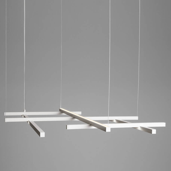 Metalowa lampa wisząca nad wyspę TUMBES LE44472 LED 83W 3000K biała