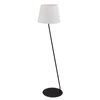 Lampa do salonu z abażurem Lizbona 50230 tkaninowa biała czarna