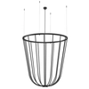 Druciana lampa zawieszana no. Moon 5143 Shilo koszyk czarny