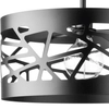 Sufitowa lampa nowoczesna Moduł Frez do holu czarna