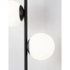 Szklana lampa wisząca Abala LE43308 LED 16W 3000K kulista biała czarna
