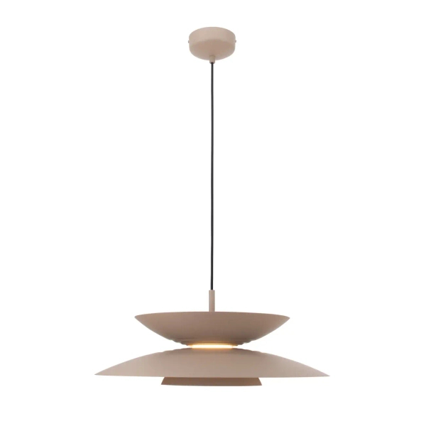 Salonowa lampa wisząca MAYUMI P0698 kaszmirowa metalowa LED 12W 3000K nad stół