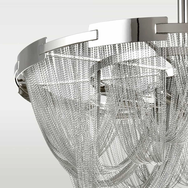 Eklektyczny plafon Roma c08529ni Cosmolight do jadalni metal nikiel