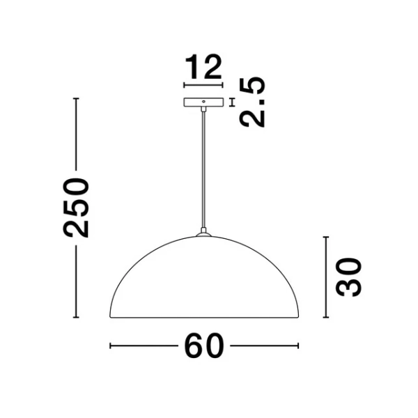 Lampa wisząca kopułowa nad stół NAVIRTA LE45339 do salonu biała