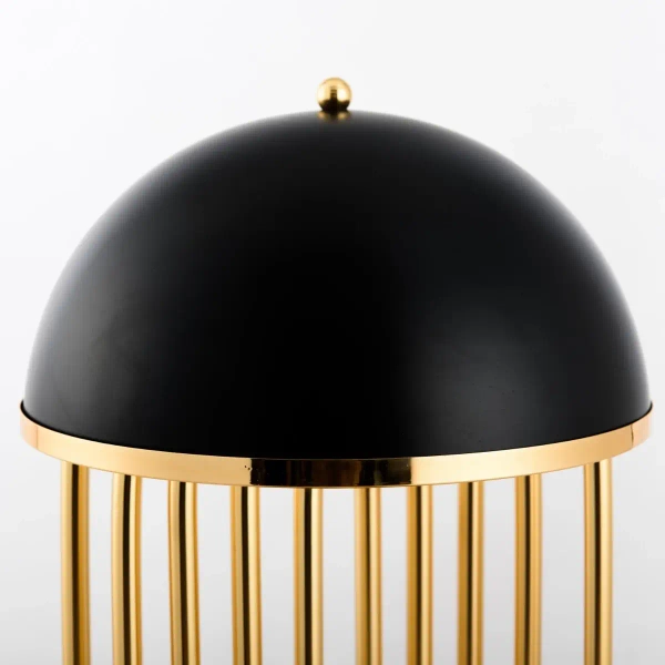 Lampa kopuła na stół Dolce vita ST-1602 black Step art deco czarna złota
