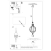 Drewniana lampa wisząca SL.0391 klatka do jadalni nad stół