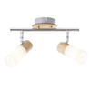 Regulowana lampa natynkowa Babsan 51413/50 tuba drewno biały