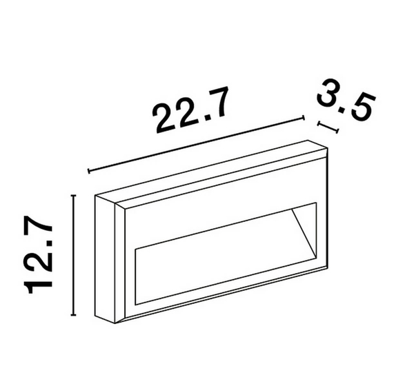 Wpuszczana lampa zewnętrzna QUERETARO LE71537 LED 10,4W 3000K grafit
