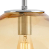 LAMPA wisząca AVIA L 10418115 Kaspa szklana OPRAWA zwis bursztynowy