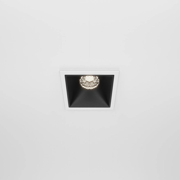 Lampa wpuszczana Alfa DL043-01-10W4K-D-SQ-WB LED 10W 4000K biały czarny