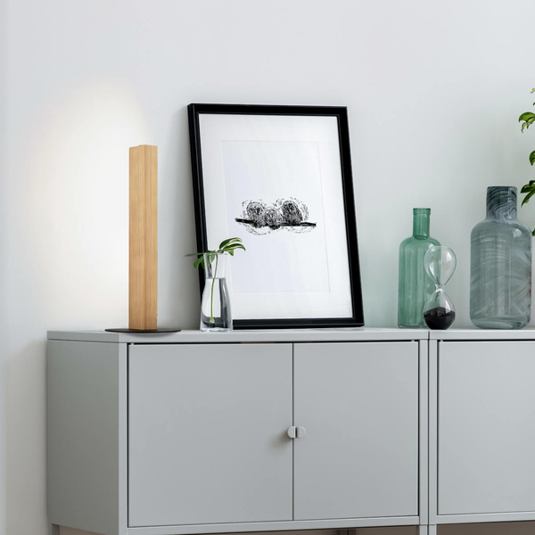 Naturalna lampka nocna Teo 1412 TK Lighting podłużna słupek beżowa