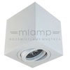 Spot LAMPA sufitowa Lago Bianco Orlicki Design regulowana OPRAWA metalowa kostka cube biała