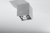 Spot LAMPA sufitowa SL.0646 betonowa OPRAWA downlight kostka cube szara