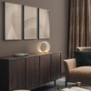 Okrągła stołowa lampa HUARAL LE44436 LED 14W 3000K biała złota outlet