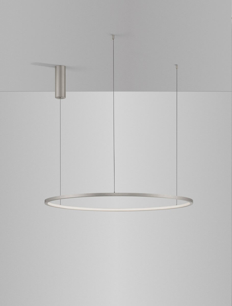 Wisząca lampa okrąg TOLUCA LE42787 Luces Exclusivas LED 48W 3000K srebrna