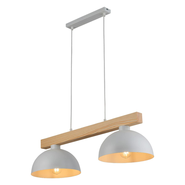 Podwójna lampa wisząca skandynawska Oslo 4713 TK Lighting drewniana biała
