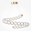 Nowoczesna lampa Amulet MOD555PL-L35G3K LED 40W 3000K przezroczysty złoty