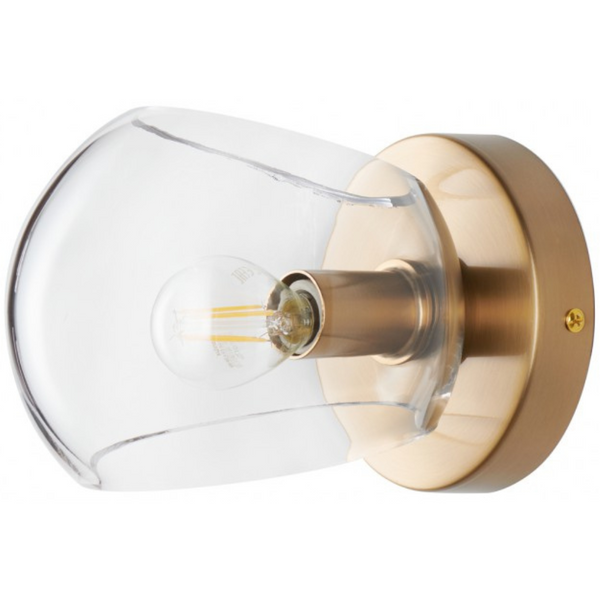 Kinkiet do salonu Cosmic ST-8954W Step industrialny złoty przezroczysty