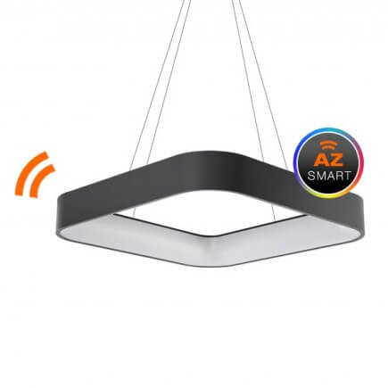 Wisząca lampa pokojowa Solvent LED 32W frame ramka szara