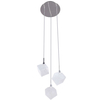 LAMPA wisząca ZEN MD13026003-3B Italux szklana OPRAWA kaskada ZWIS kwadratowy biały chrom