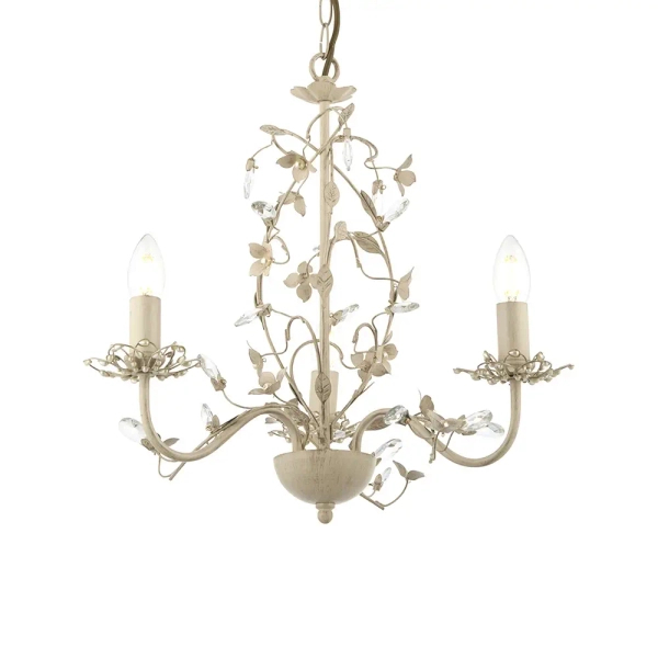 Wisząca lampa glamour Lullaby LULLABY-3CR złoty kremowy