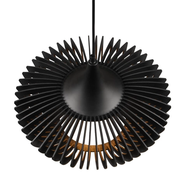 Wisząca lampa drewniana COLINO 315900132 nad stół czarny