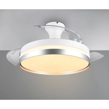 Przysufitowa lampa z wentylatorem Lindberg R67382187 RL Light LED 40W 2700-6500K srebrny