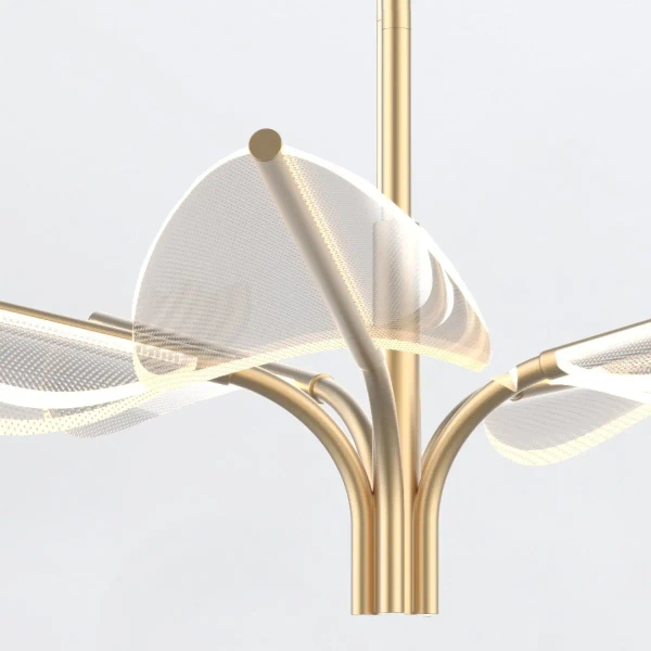 Zwisająca lampa nad stół Floriana QN-FLORIANA-PS-NBR LED 37W 2891K mosiądz