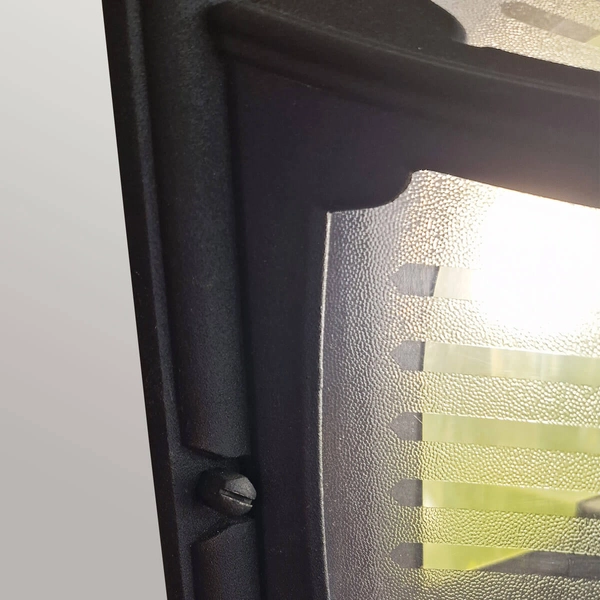 Plafon ścienny elewacyjny PR12-BLACK Elstead szklany czarny