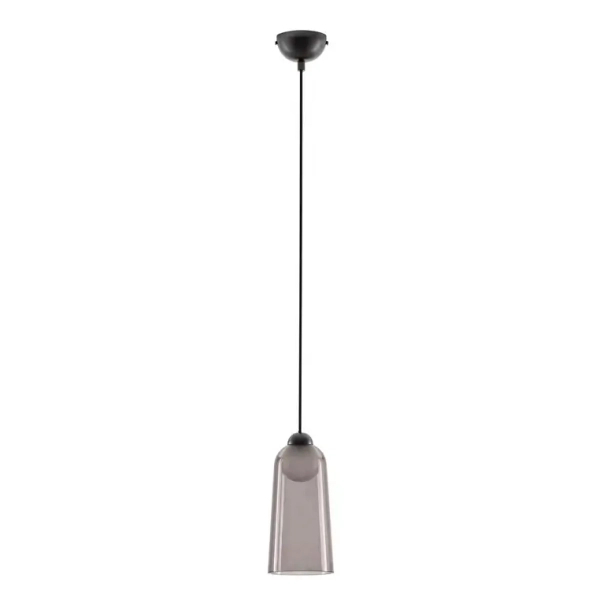 Szklana lampa wisząca TAVENCO LE45210 LED 5W 3000K czarna różowa