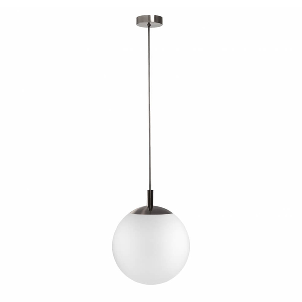 Kulista lampa wisząca ALUR 11138120 Kaspa kula ball biała czarna